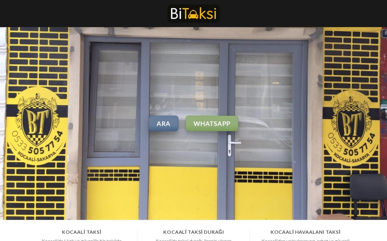 Kocaali Taksi — Taksi Durağı Web Sitesi