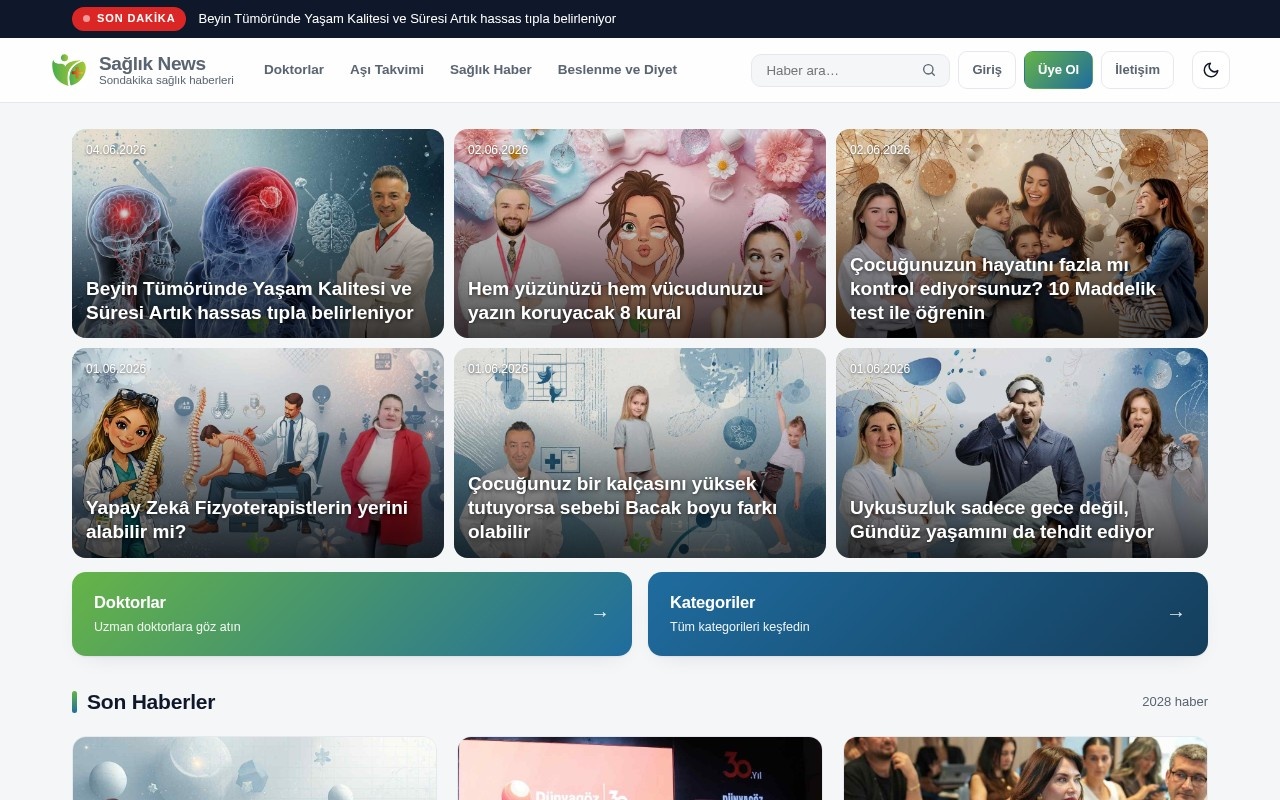 Sağlık News — Sağlık Haber Portalı